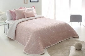 Cuvertura de pat DEMPSY roz, dimensiune 190 cm x 270 cm